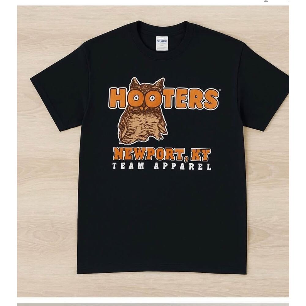 🦉 HOOTERS Team Tee – Newport, KY Edition (Size M) – $24